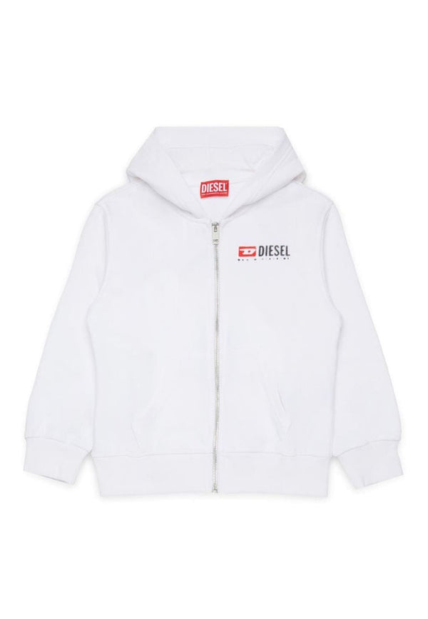 Felpa bambino Diesel kid bianca in cotone