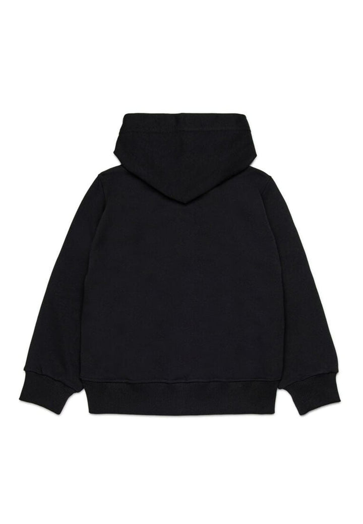 Felpa bambino Diesel kid nera in cotone