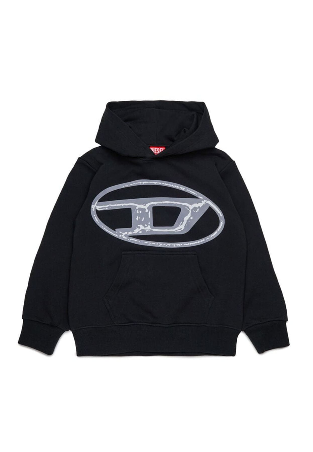 Felpa bambino Diesel kid nera in cotone