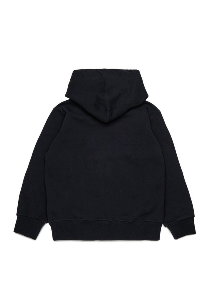 Felpa bambino Diesel kid nera in cotone