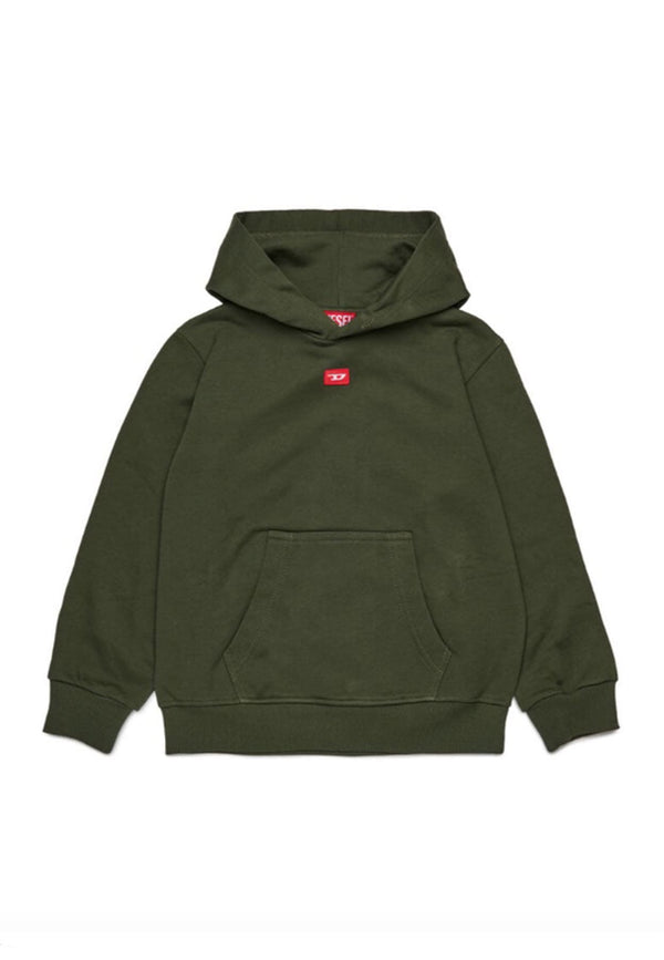 Felpa bambino Diesel kid verde in cotone
