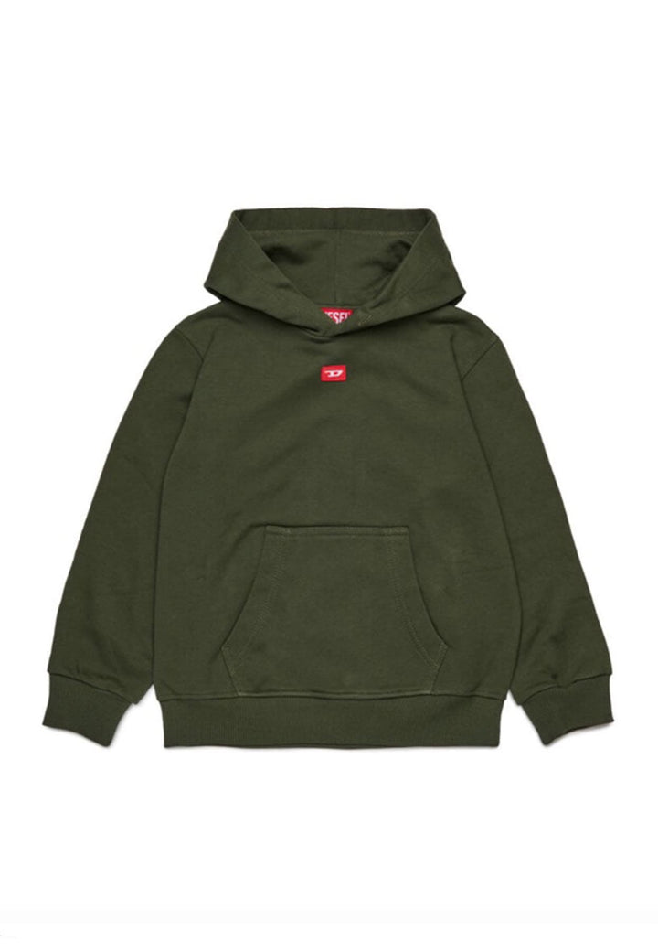 Felpa bambino Diesel kid verde in cotone