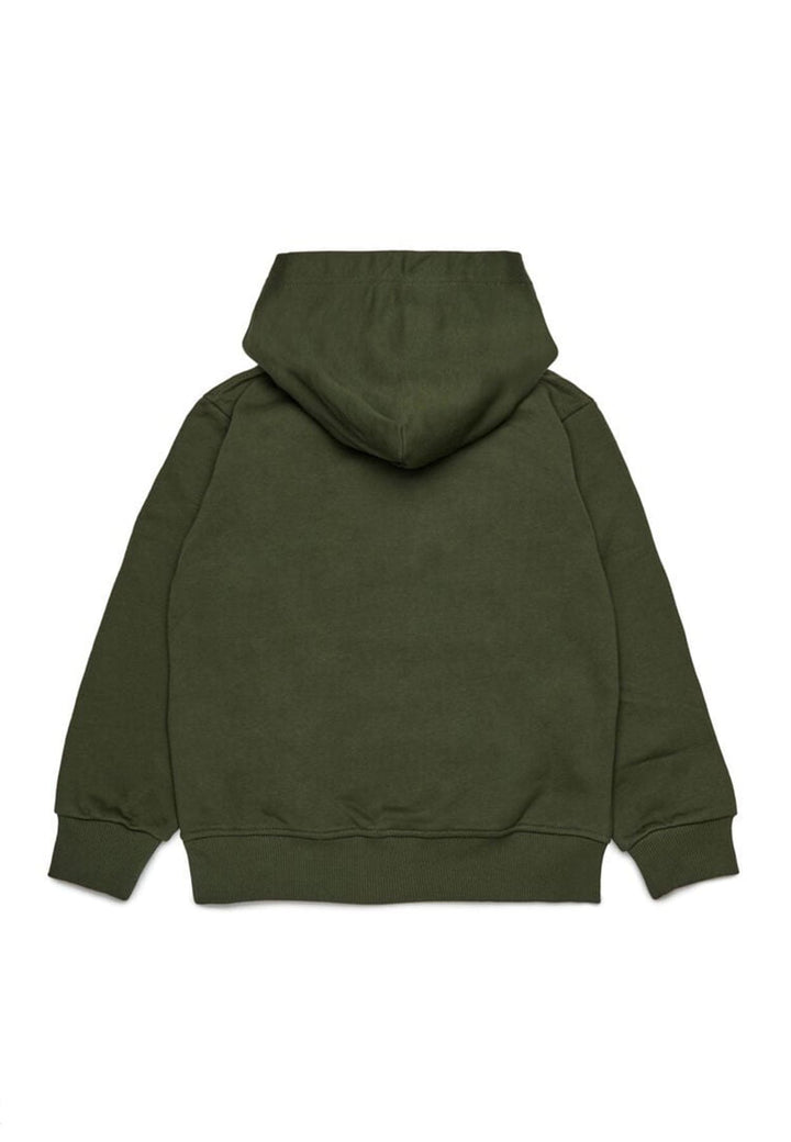 Felpa bambino Diesel kid verde in cotone