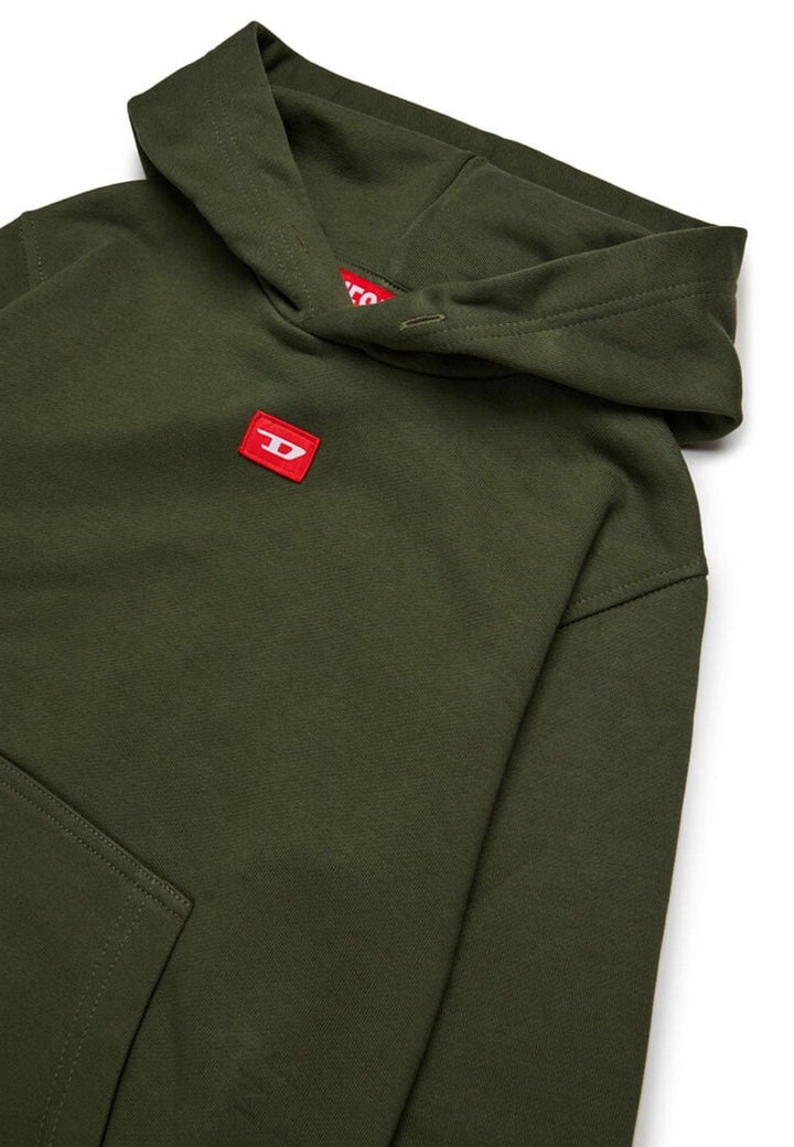 Felpa bambino Diesel kid verde in cotone