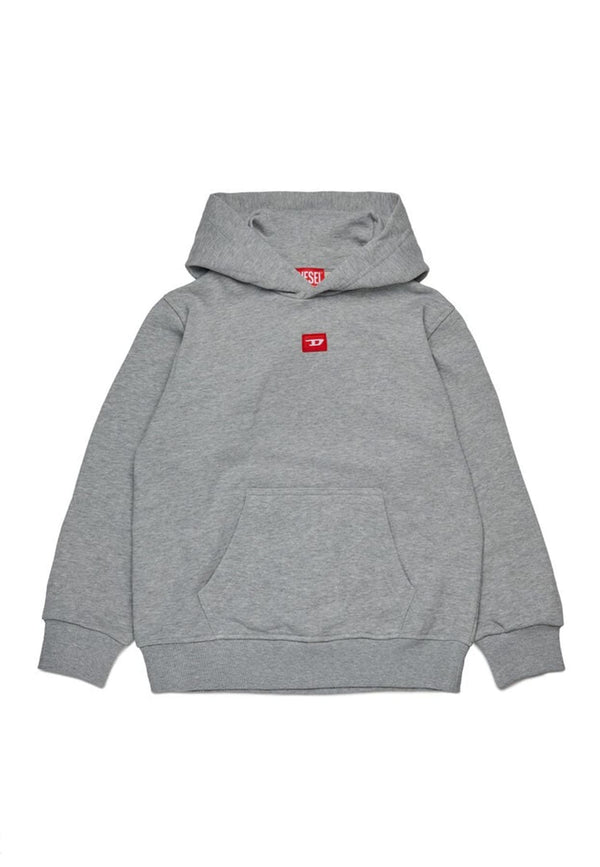 Felpa bambino Diesel kid grigia in cotone