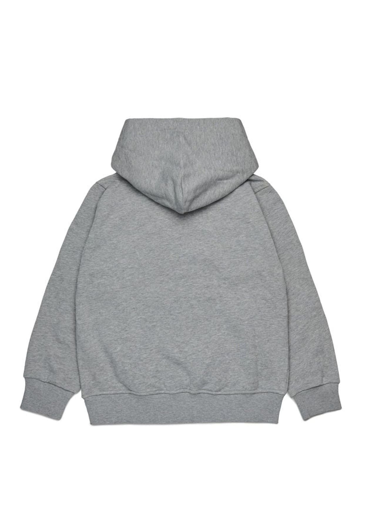 Felpa bambino Diesel kid grigia in cotone