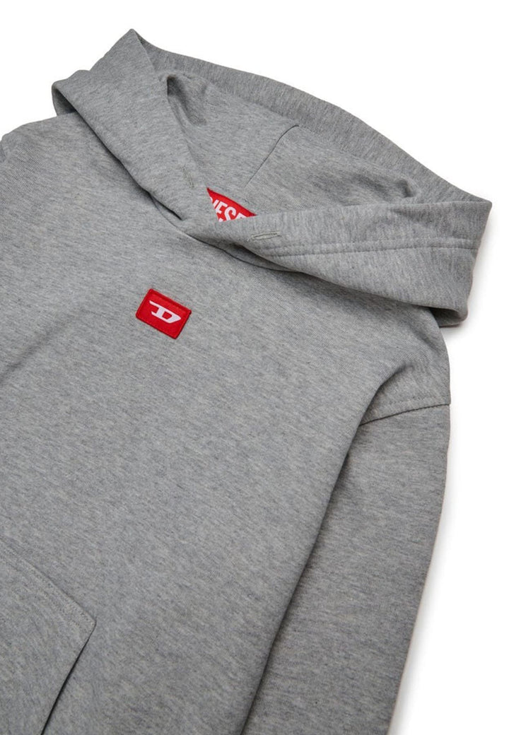 Felpa bambino Diesel kid grigia in cotone