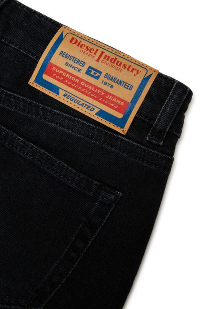 Jeans bootcut bambina Diesel nero in denim