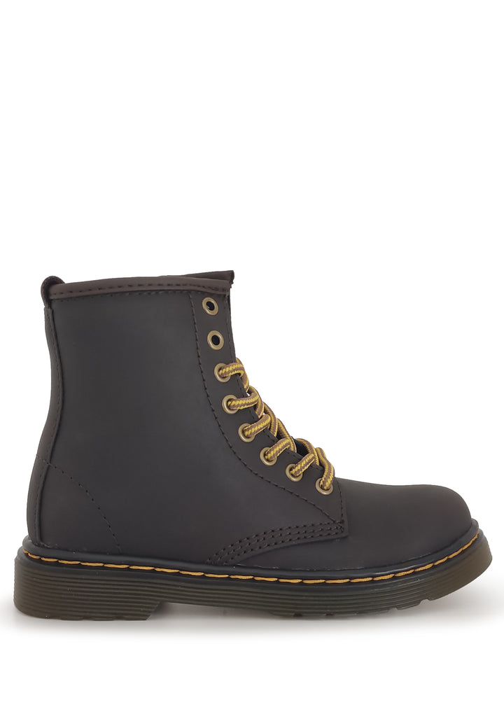 Stivaletto bambino Dr.Martens 1460 Wildhorse lamper marroni in pelle