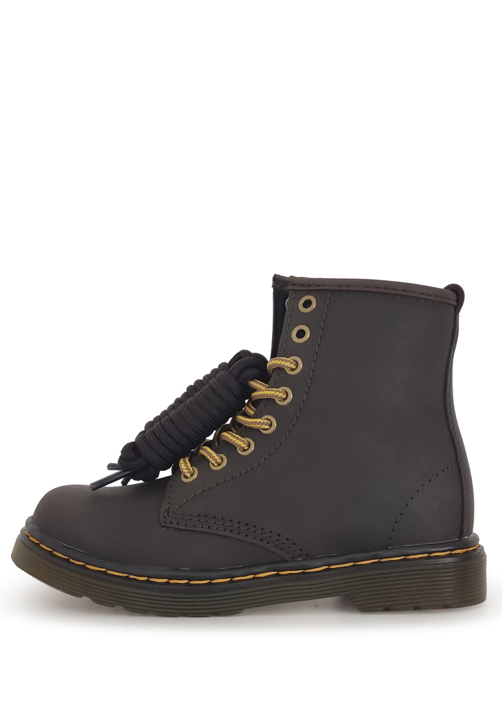 Stivaletto bambino Dr.Martens 1460 Wildhorse lamper marroni in pelle