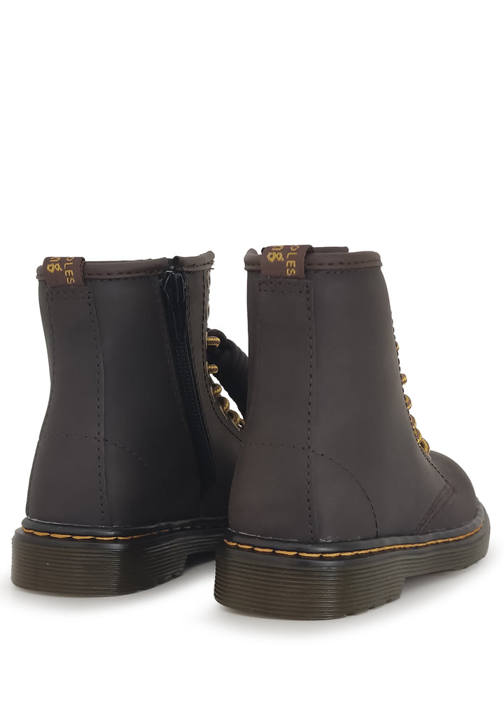 Stivaletto bambino Dr.Martens 1460 Wildhorse lamper marroni in pelle