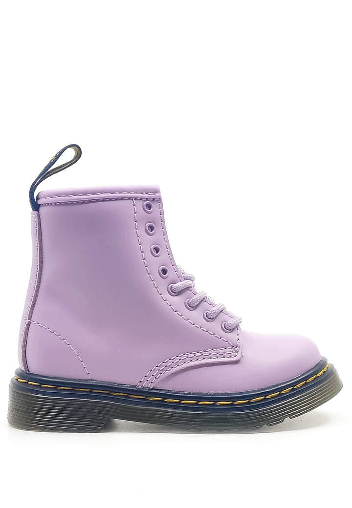 Stivaletti bambina Dr Martens lilla in pelle