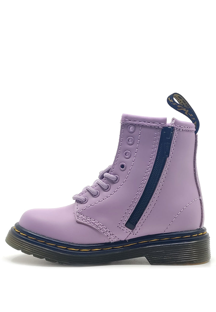 Stivaletti bambina Dr Martens lilla in pelle