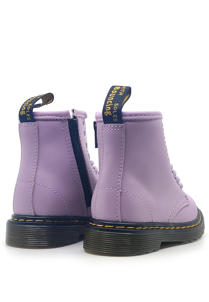 Stivaletti bambina Dr Martens lilla in pelle