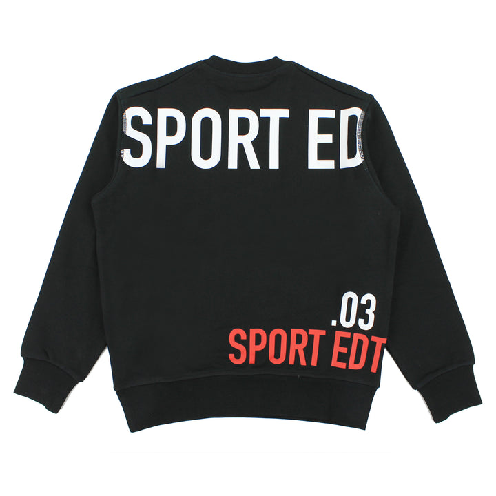 Felpa bambino Dsquared2 nera in cotone