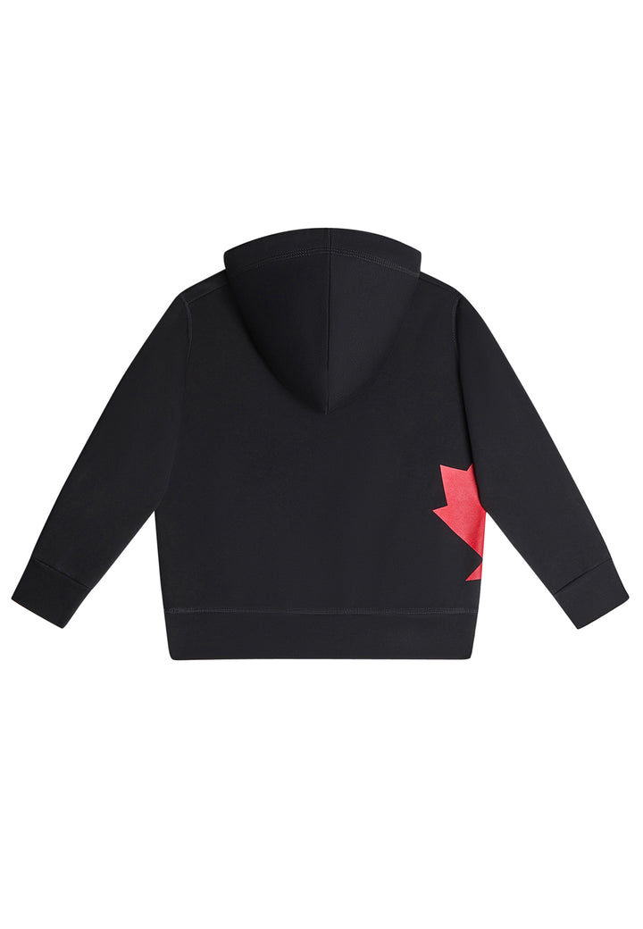 Felpa bambino Dsquared2 nera in cotone