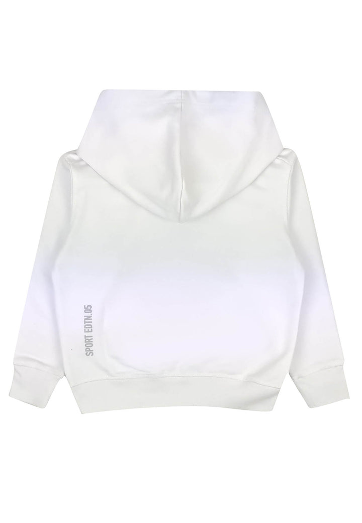 Felpa bambino Dsquared2 bianca in cotone
