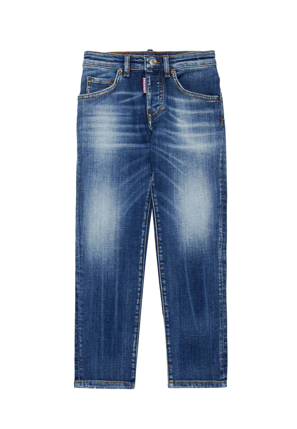 Jeans bambino Dsquared2 blu in denim