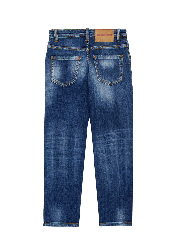Jeans bambino Dsquared2 blu in denim