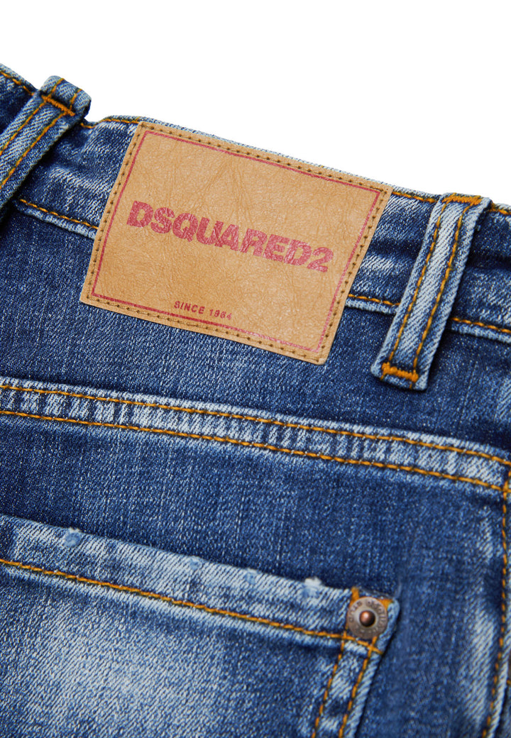 Jeans bambino Dsquared2 blu in denim