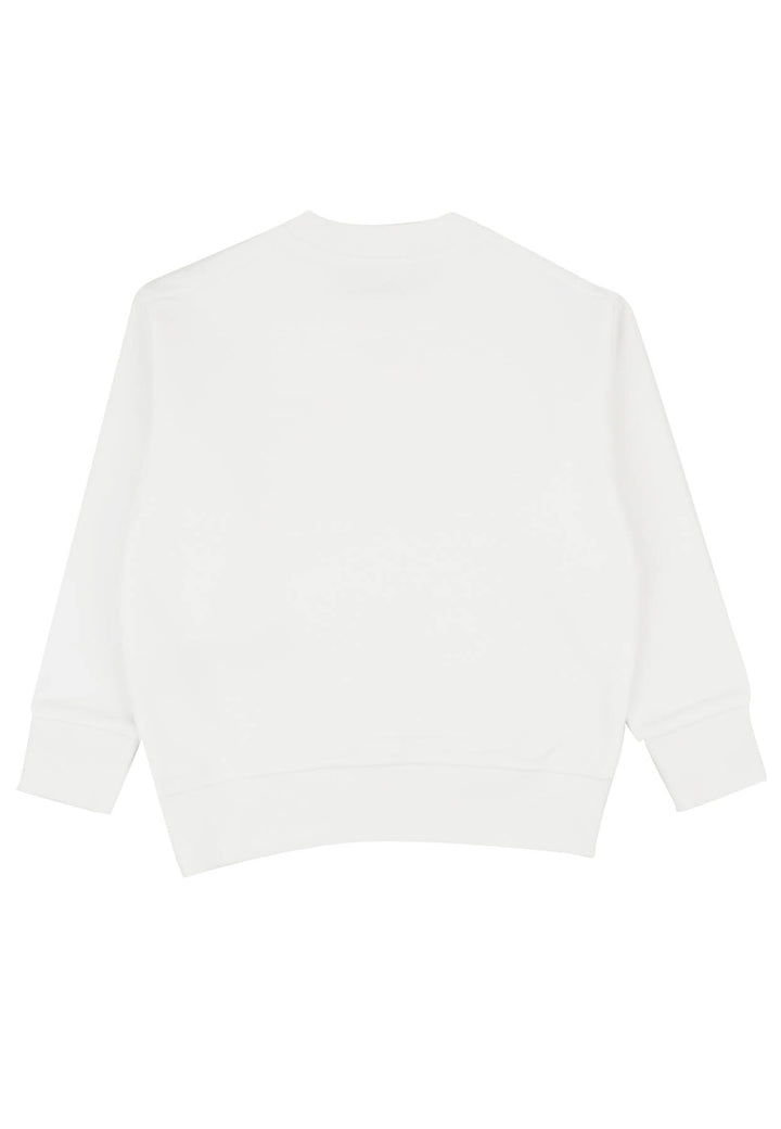 Felpa bambino Dsquared2 bianca in cotone