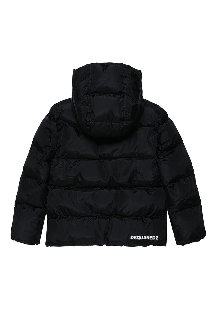 Giubbino bambino Dsquared2 nero in nylon