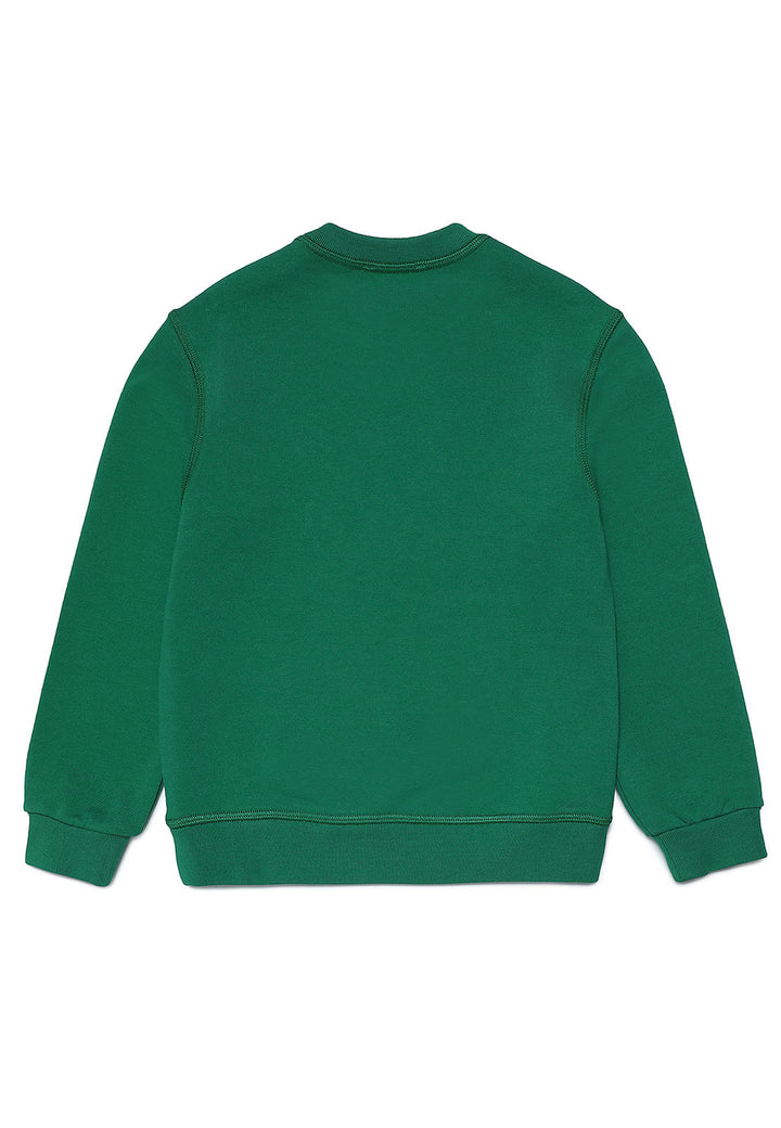 Felpa bambino Dsquared2 verde in cotone