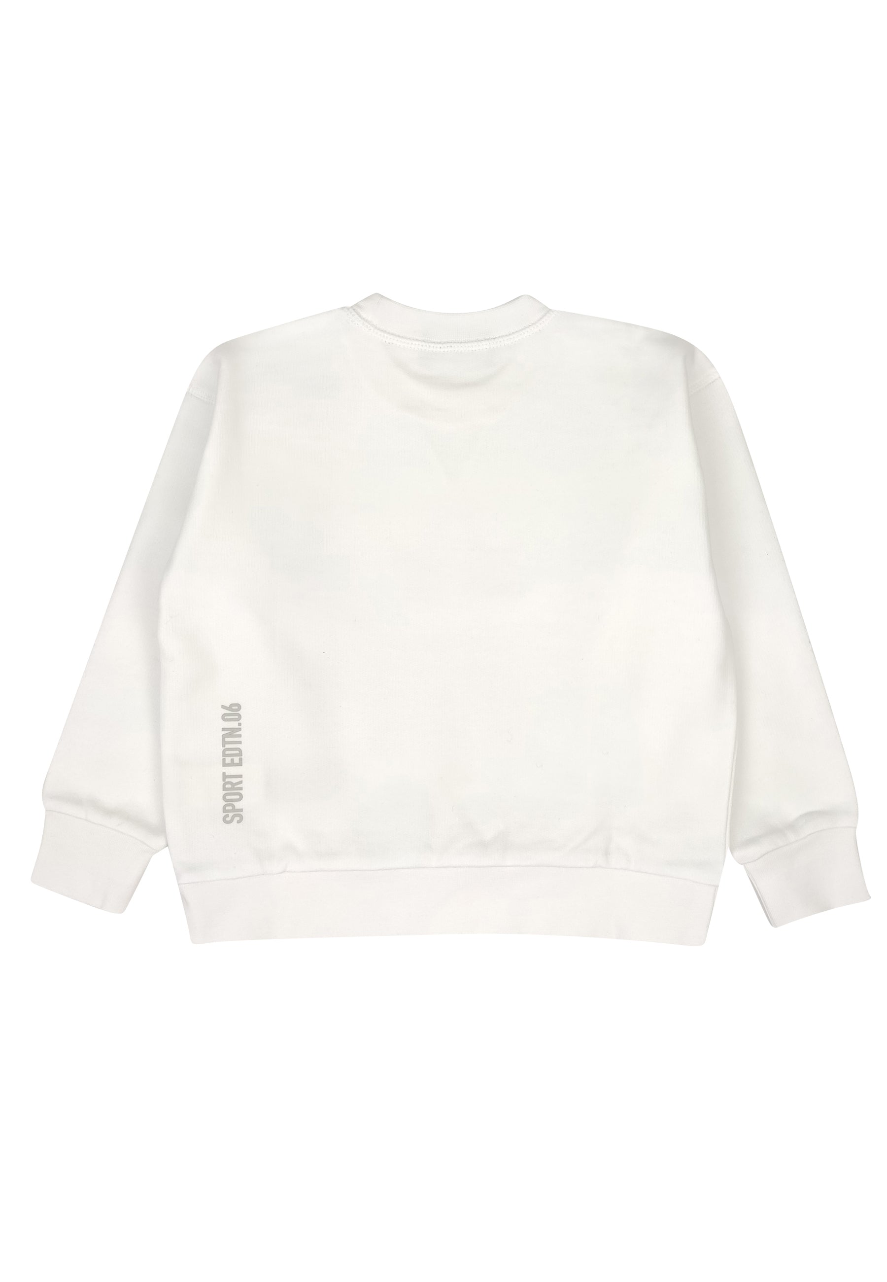 Felpa bambino Dsquared2 bianca in cotone