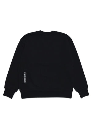 Felpa bambino Dsquared2 nera in cotone