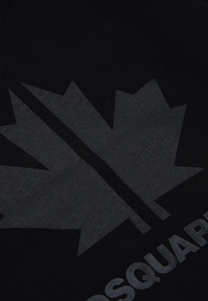 Felpa bambino Dsquared2 nera in cotone