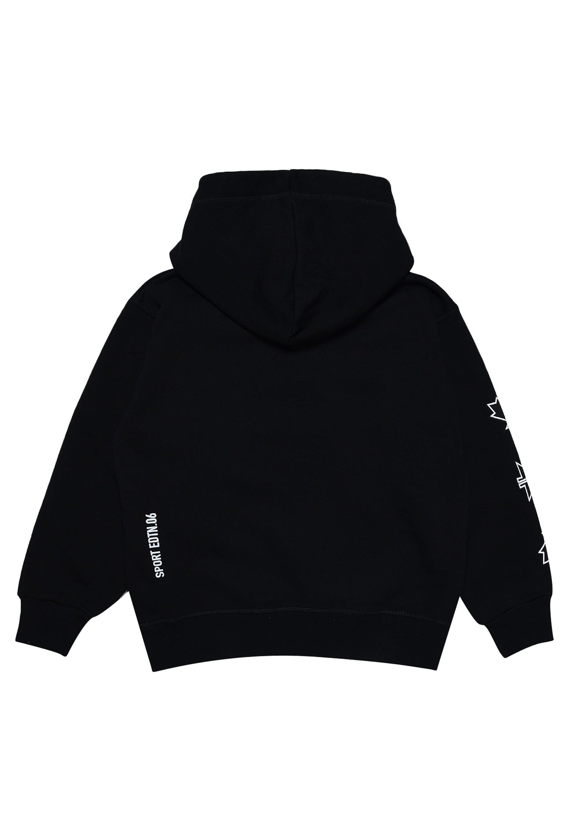 Felpa bambino Dsquared2 nera in cotone