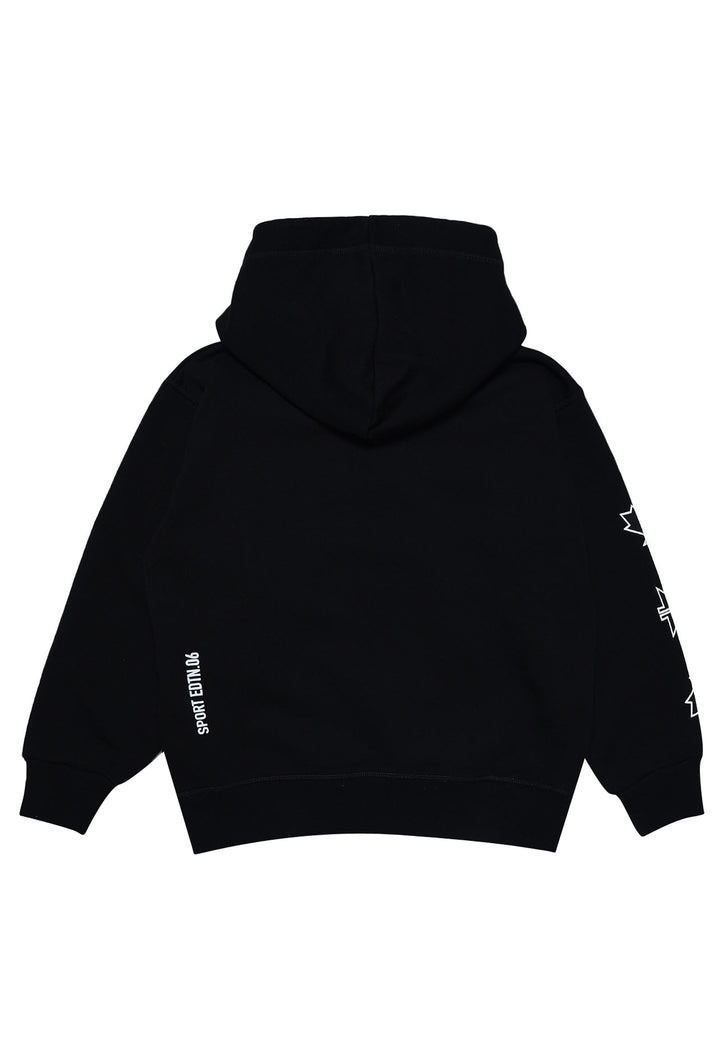 Felpa bambino Dsquared2 nera in cotone