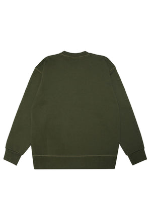 Felpa bambino Dsquared2 verde in cotone