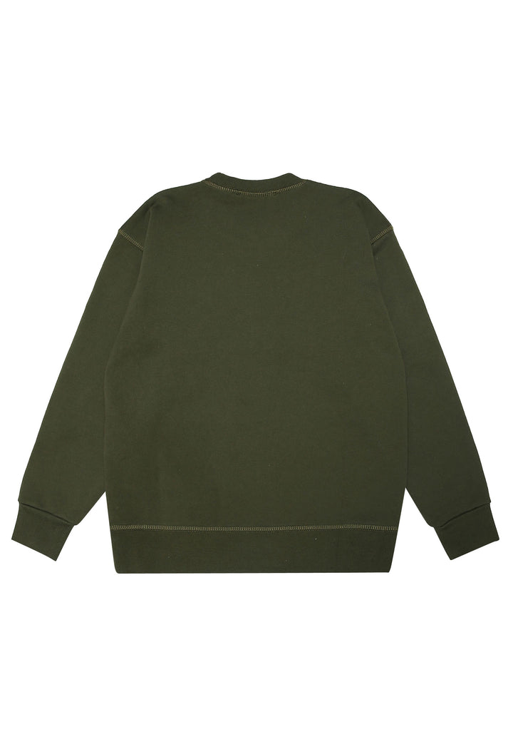 Felpa bambino Dsquared2 verde in cotone