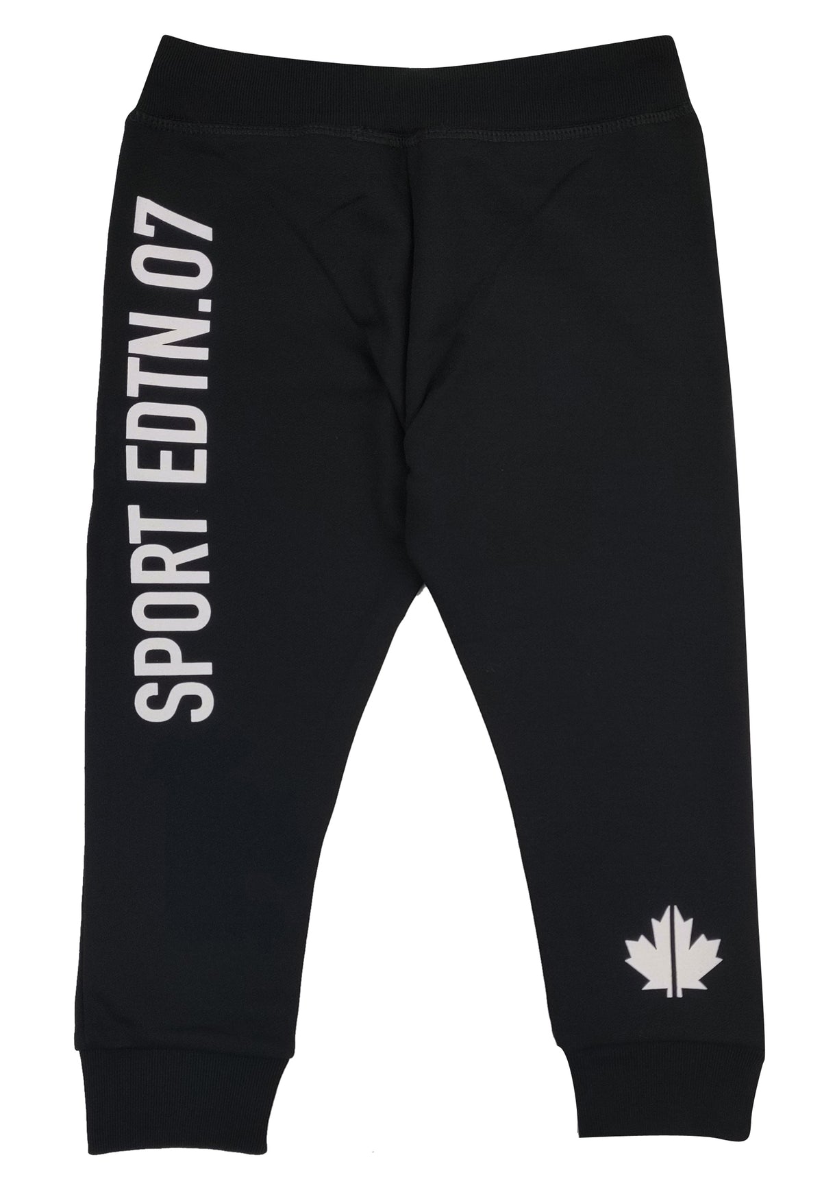 Pantalone sportivo bambino Dsquared2 nero in cotone