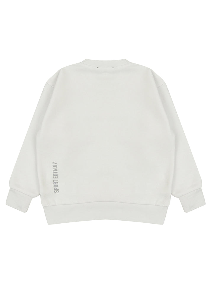 Felpa bambino Dsquared2 bianca in cotone