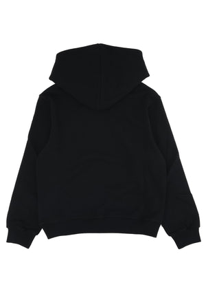 Felpa bambino Dsquared2 nera in cotone