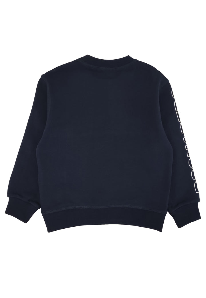 Felpa bambino Dsquared2 blu in cotone