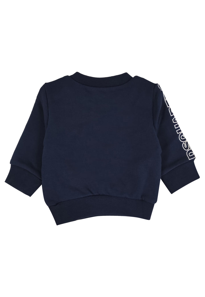 Felpa bambino Dsquared2 blu in cotone