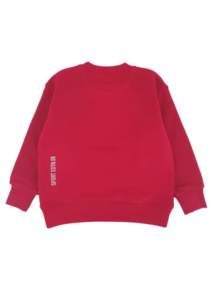Felpa bambino Dsquared2 rossa in cotone