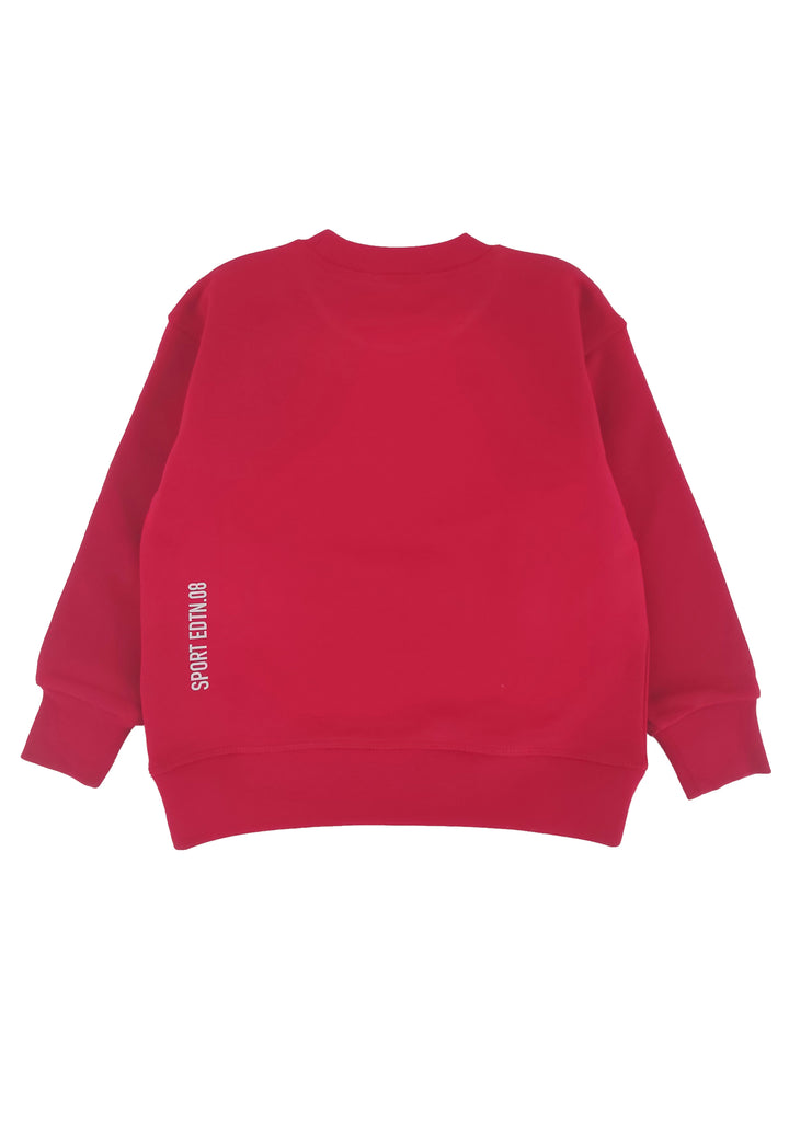 Felpa bambino Dsquared2 rossa in cotone