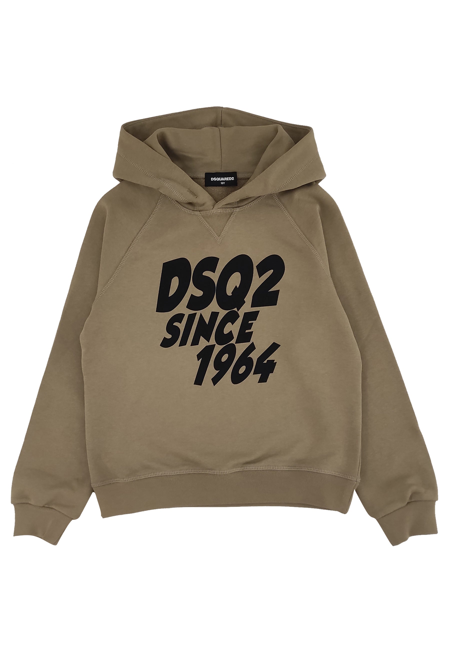 Felpa bambino Dsquared2 marrone in cotone