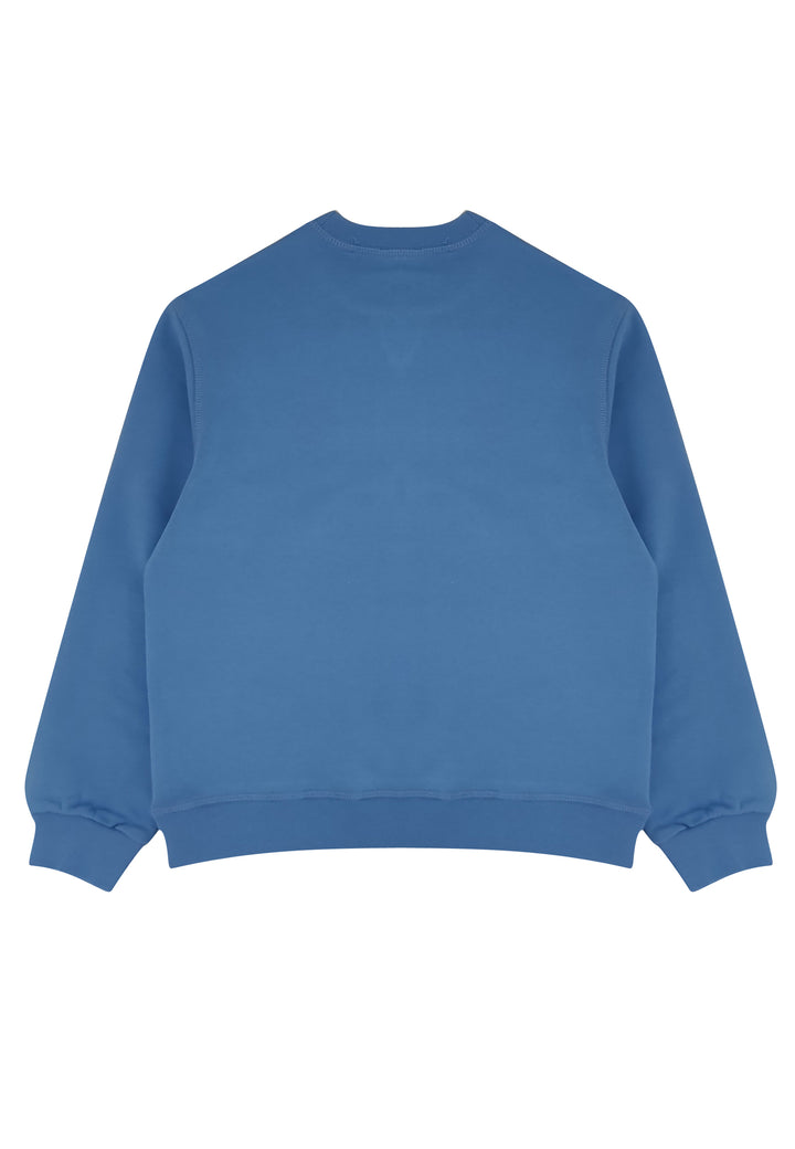 Felpa bambino Dsquared2 azzurra in cotone