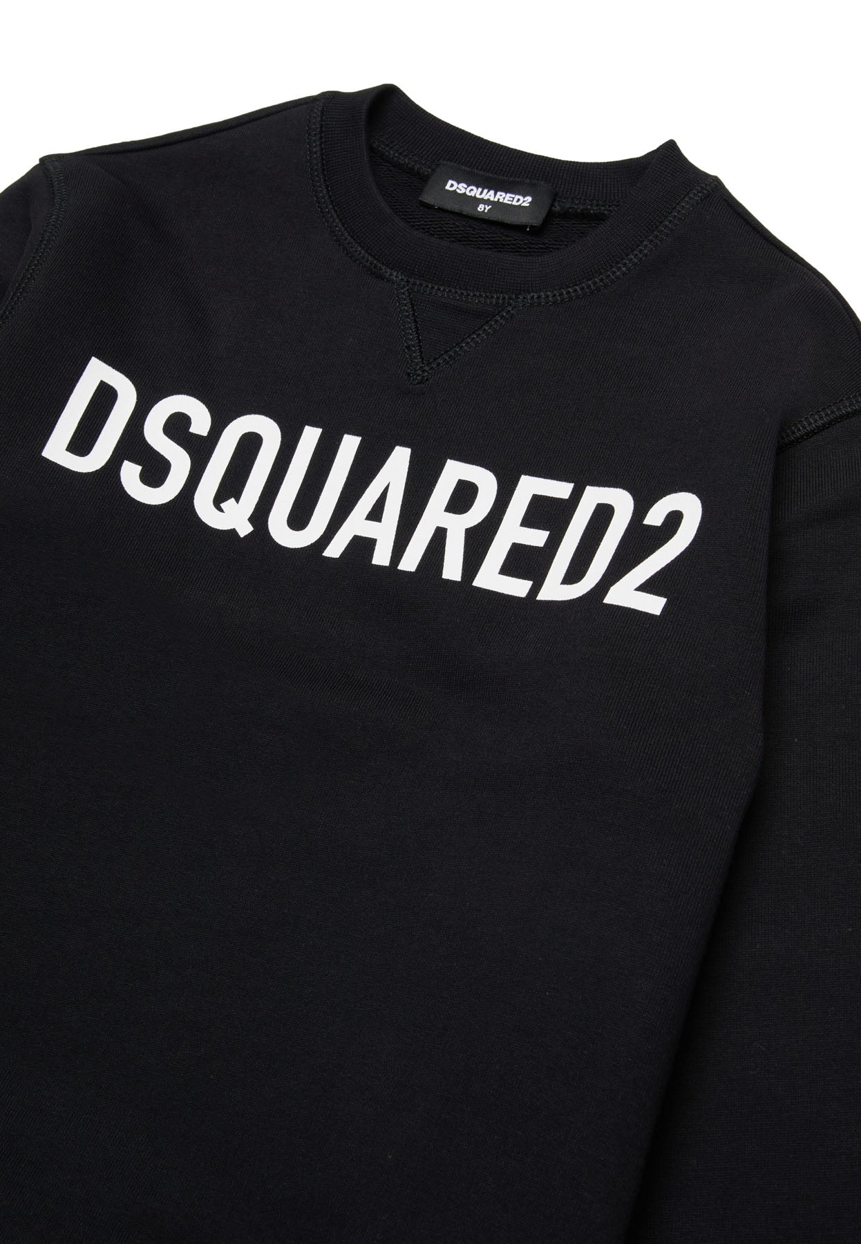 Felpa bambino Dsquared2 nera in cotone