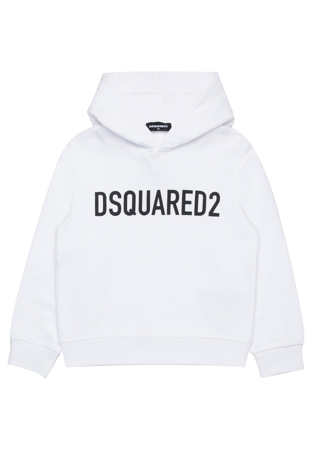Felpa bambino Dsquared2 bianca in cotone