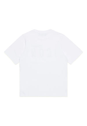 T-shirt bambino Dsquared2 bianca in cotone