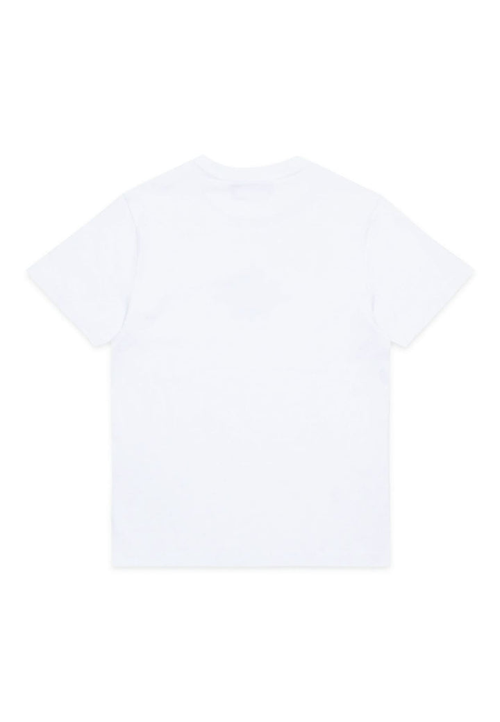 T-shirt bambino Dsquared2 bianca in cotone