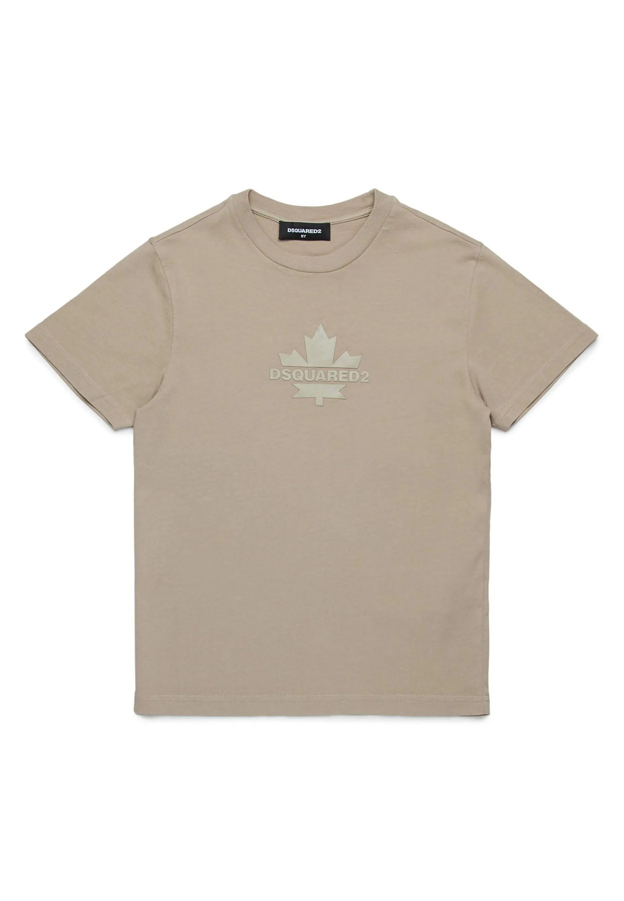 T-shirt bambino Dsquared2 beige in cotone