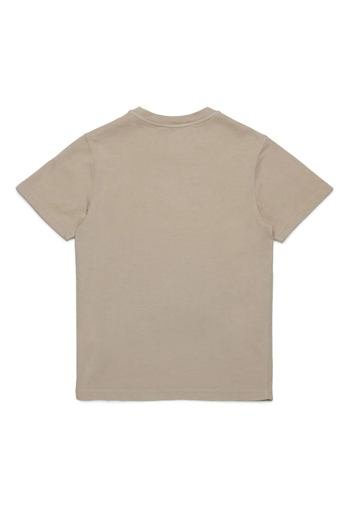 T-shirt bambino Dsquared2 beige in cotone