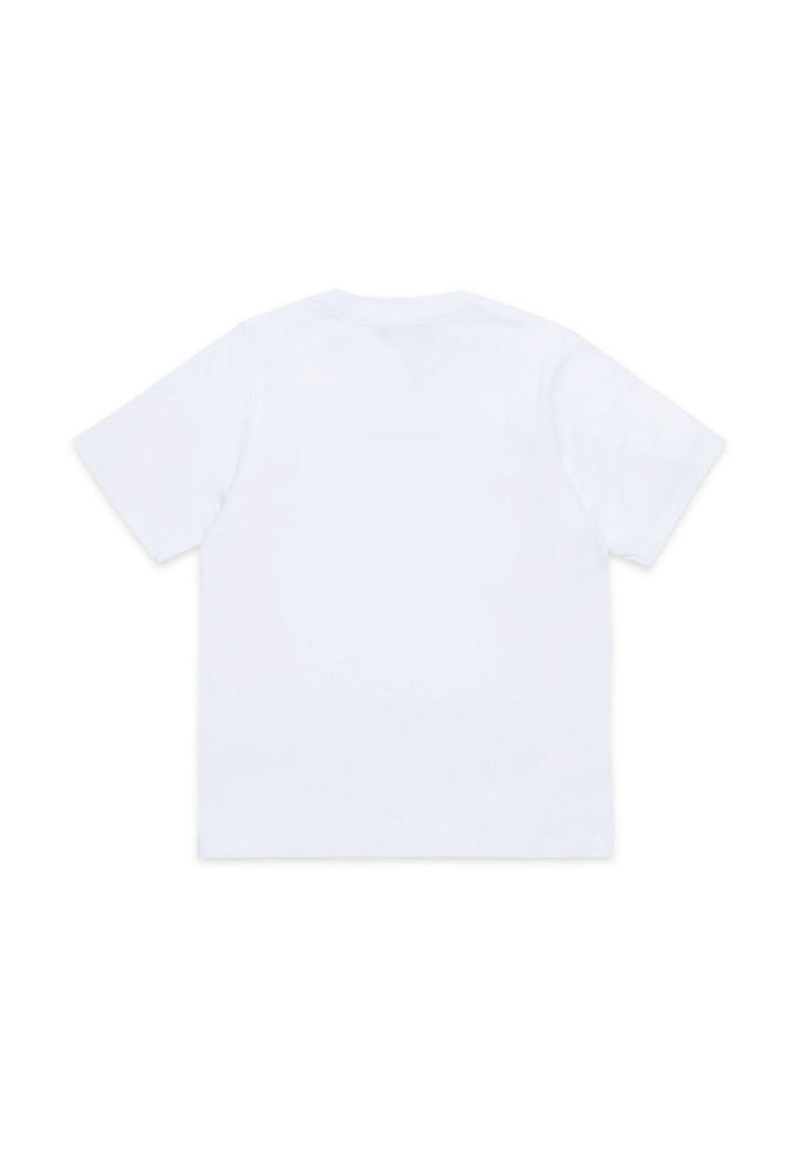 T-shirt bambino Dsquared2 bianca in cotone